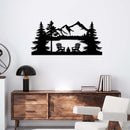 Lake View Metal Wall Art – Scenic Nature Waterfront Home Decor