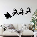 Santa's Sleigh - Metal Wall Art