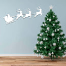 Santa's Sleigh Metal Wall Art – Christmas Holiday Festive Home Decor