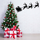 Santa's Sleigh - Metal Wall Art
