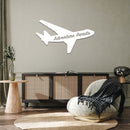 Adventure Awaits Airplane Metal Wall Art – Travel Inspirational Home & Office Decor