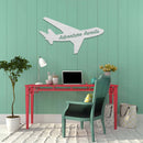 Adventure Awaits Airplane Metal Wall Art – Travel Inspirational Home & Office Decor