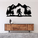 Bigfoot Metal Wall Art – Funny Sasquatch Outdoor Nature Wall Decor