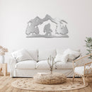Bigfoot Metal Wall Art – Funny Sasquatch Outdoor Nature Wall Decor