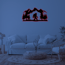 Bigfoot Metal Wall Art – Funny Sasquatch Outdoor Nature Wall Decor