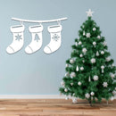 Christmas Stockings - Metal Wall Art