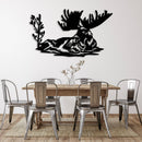 Laying Moose Metal Wall Art – Wildlife Rustic Cabin & Lodge Home Decor