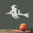 Flying Witch Metal Wall Art – Halloween Spooky Witchy Home Decor