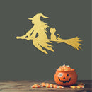 Flying Witch Metal Wall Art – Halloween Spooky Witchy Home Decor