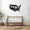 Hiking USA Metal Wall Art – Outdoor Adventure Trail Nature Home Decor