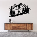 Standing Mountain Biker Metal Wall Art – MTB Cycling Outdoor Sports Decor