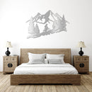 Standing Mountain Biker Metal Wall Art – MTB Cycling Outdoor Sports Decor