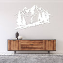 Standing Mountain Biker Metal Wall Art – MTB Cycling Outdoor Sports Decor