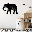 Elephant Metal Wall Art – Wildlife Nature Safari Animal Home Decor