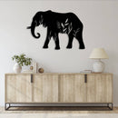 Elephant Metal Wall Art – Wildlife Nature Safari Animal Home Decor