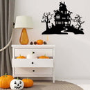 Haunted House Metal Wall Art – Halloween Spooky Holiday Home Decor
