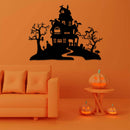 Haunted House Metal Wall Art – Halloween Spooky Holiday Home Decor