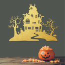 Haunted House Metal Wall Art – Halloween Spooky Holiday Home Decor
