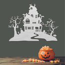 Haunted House Metal Wall Art – Halloween Spooky Holiday Home Decor