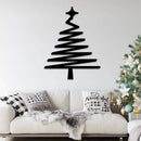 Abstract Christmas Tree Metal Wall Art – Modern Holiday Home & Office Decor