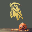 Grim Reaper Metal Wall Art – Gothic Halloween Spooky Dark Home Decor