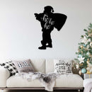 Ho Ho Ho Santa Claus - Metal Wall Art