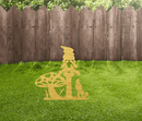 Gnome Garden Stakes - Metal Art