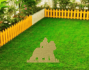 Gorillas Garden Stakes - Metal Art