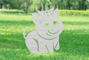 Piggy Garden Stakes - Metal Art