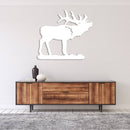 Howling Elk Metal Wall Art – Wildlife Rustic Cabin & Lodge Home Decor