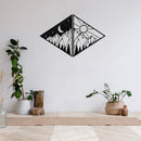 Day and Night Mountains - Metal Wall Art