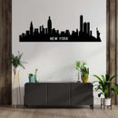 New York City Skyline Metal Wall Art – Urban City Skyline Home & Office Decor