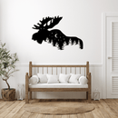 Moose Metal Wall Art – Rustic Wildlife Cabin & Lodge Home Decor