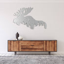 Moose Metal Wall Art – Rustic Wildlife Cabin & Lodge Home Decor