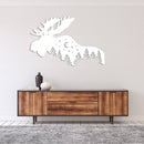 Moose Metal Wall Art – Rustic Wildlife Cabin & Lodge Home Decor