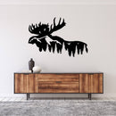 Moose Mountain Metal Wall Art – Wildlife Rustic Cabin & Lodge Decor