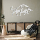 Raging Bull Metal Wall Art – Western Rodeo Animal Power Home Decor