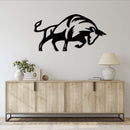 Raging Bull Metal Wall Art – Western Rodeo Animal Power Home Decor