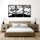 Sakura Cherry Blossom Metal Wall Art – Japanese Floral Spring Home Decor