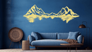 Mountain Range Reflection Metal Wall Art – Lake View Landscape Home Decor