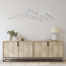 Mount Shasta Metal Wall Art – California Volcano Mountain Wall Decor