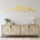 Mount Shasta Metal Wall Art – California Volcano Mountain Wall Decor