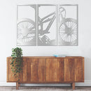 Mountain Bike 3 Piece Metal Wall Art Set – MTB Cycling Sports Wall Decor