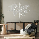 World Map Compass Metal Wall Art – Adventure Travel Wall Decor