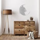 Cat Moon Metal Wall Art – Celestial Cat Lover Night Sky Home Decor