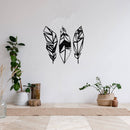 Feathers Metal Wall Art – Boho Nature Spiritual Home Decor