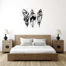 Feathers Metal Wall Art – Boho Nature Spiritual Home Decor