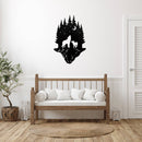 Forest Wolf - Metal Wall Art