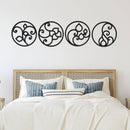 Four Circle Elements - Metal Wall Art