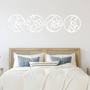 Four Circle Elements - Metal Wall Art